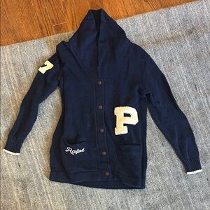 Polo by Ralph Lauren Dark Blue Knit Cardigan